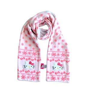 Hello Kitty Snow Flakes Fleece  Girls Scarf Size 4-7Y